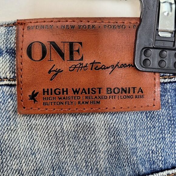 One Teaspoon High Waist Bonita Shorts Size 24 - Picture 7 of 8